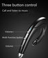 Wireless Bluetooth Headphone, Lightweight Waterproof Headset with Mic for Cell Phone, Non Ear Plug Design (Black)