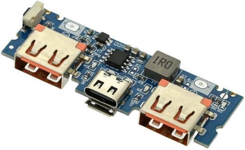 Generic 5V 2.4A 18650 Micro/Type-C USB Dual USB Boost Battery Charger Board Mobile Power Bank Accessories for Phone DIY