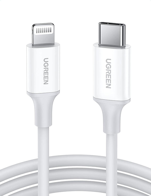 UGREEN 6FT USB C to Lightning Cable - MFi Certified PD Fast Charging for iPhone 14/13/12/11/X/XR/XS, MacBook, iPad,