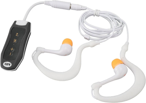 Hamwesh MP3 IPX8 8GB MP3 Swimming, Swimming (8GB) Player, USB Rechargeable for Underwater Player with Hydrodynamic