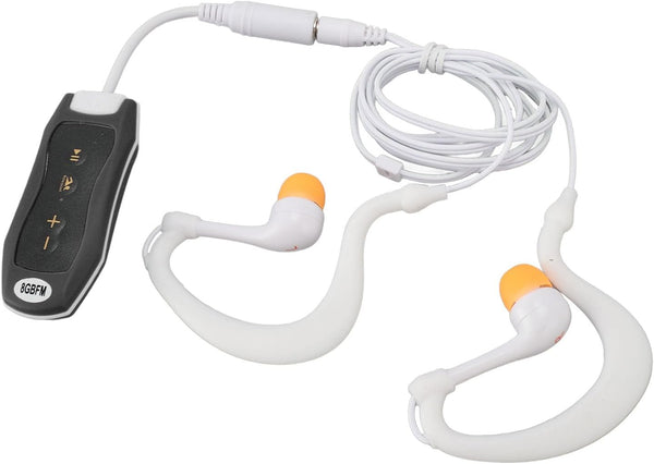 Hamwesh MP3 IPX8 8GB MP3 Swimming, Swimming (8GB) Player, USB Rechargeable for Underwater Player with Hydrodynamic