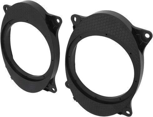 Speaker Adapter Bracket Ring - 2pcs 6.5inch Black Door Speaker Adapter Spacer Rings with Wire Harness for Corolla