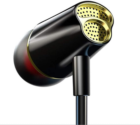 Single Earphone One Side Earplugs with Microphone, 3.5mm Plug Single Earbud Stereo Sound for Samsung, Radio