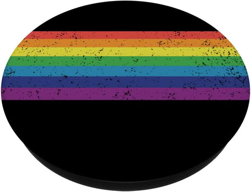 Rainbow Flag Retro Style LGBT Gay Pride PopSockets Standard PopGrip