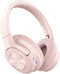Pink Wireless Bluetooth Headphones, Over Ear, 65 Hours Playtime, Foldable Deep Bass HIFI Stereo, On Ear Headsets with