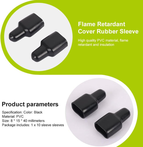 Rubber Covers for Flame Retardant Rubber Boots, 2-Position Power Connector Sleeves for Anderson Powerpole Connector