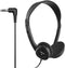 Maxell Stereo Headphones, 3.5mm Cord, 6-Foot Length, Black, Soft Padded Ear Cushions, Adjustable Headband