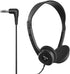 Maxell Stereo Headphones, 3.5mm Cord, 6-Foot Length, Black, Soft Padded Ear Cushions, Adjustable Headband