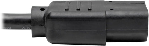 Tripp Lite Standard Computer Power Cord 10A, 18AWG, 4-ft. (NEMA 5-15P to IEC-320-C13) Black