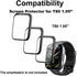 3D Screen Protector for Puqo Cillso T80 Fitness Tracker, PMMA Material, Anti-shatter, Full Coverage, 3-PACK