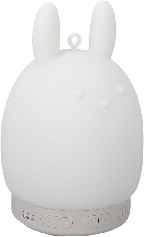 GOWENIC Night Lights Bluetooth Speaker, ABS + Silicone Cute Rabbit White Noise Sound