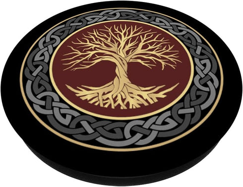 Tree of Life Viking Celtic Tree of Life Nordic Design PopSockets Swappable PopGrip