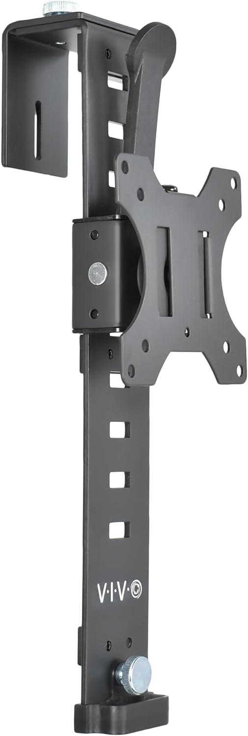 VIVO Black Office Cubicle Bracket VESA Monitor Mount Stand Hanger for 17 to 32 inch Screen (Mount-CUB1)