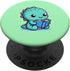 Cute Dinosaur Reading Book PopSockets Standard PopGrip