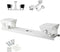 Security Camera Mount Holder for Double Surveillance Camera, Metal Steel One to Two Horizontal Cross Bar Dual Camera