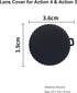 2PCS Silicone Protective Lens Guards Cap - Dust-Proof Protector Lid Cover for DJI OSMO Action 4/3 Sports Camera