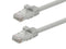 Monoprice Cat6 10ft Gray Patch Cable UTP 24AWG 550MHz Pure Bare Copper Snagless RJ45 - Pack of 1
