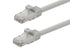 Monoprice Cat6 10ft Gray Patch Cable UTP 24AWG 550MHz Pure Bare Copper Snagless RJ45 - Pack of 1