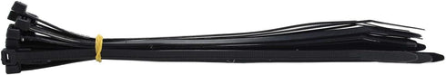 QualGear CT1-MC-200-P Self-Locking Cable Ties, Assorted, 200/Poly Bag, Green, Black, Yellow, Orange