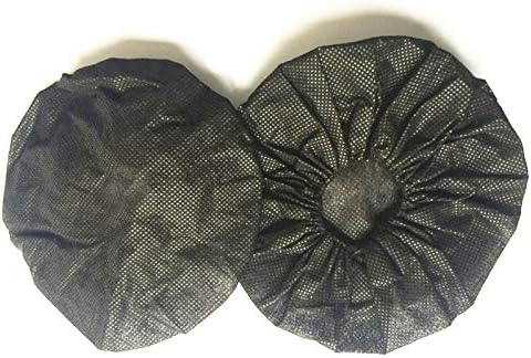 100 Pack Black Stretchable Headphone Ear Covers, Sanitary Non-Woven Headset Covers for Gaming Headphones