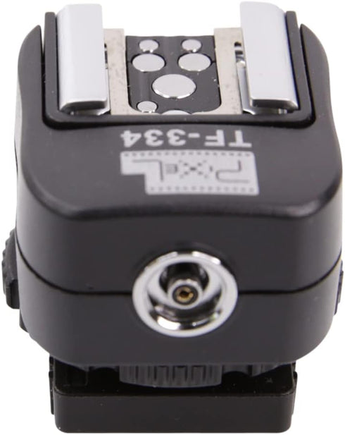 CamDesign TF-334 A7 A9 NEX6 RX1 HX50 A6300 Flash Hotshoe Adapter with PC Sync Port, Manual Mode, Compatible with Sony