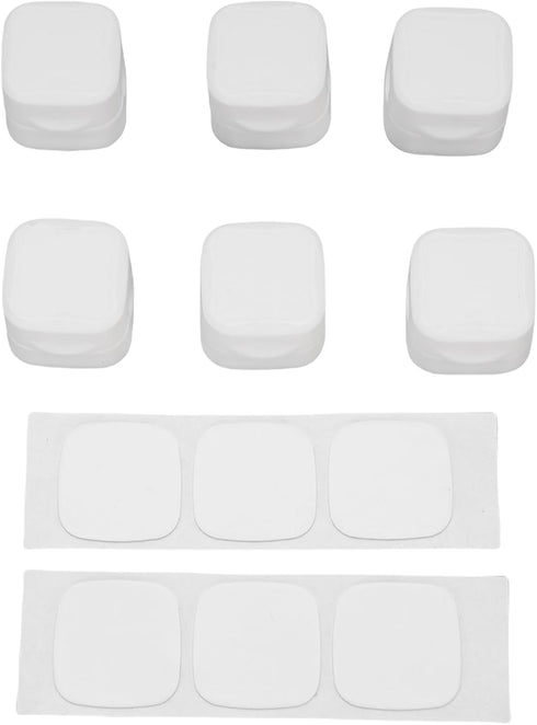 6pcs ZJchao Magnetic Cable Clips Cord Holder Desk Wire Management Keeper Home Office Car Nightstand (White)