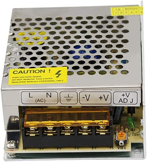 Velain 5V 5A Supply,25W Power Universal Regulated Switching Power Converter Adapter Transformer for LED Strip