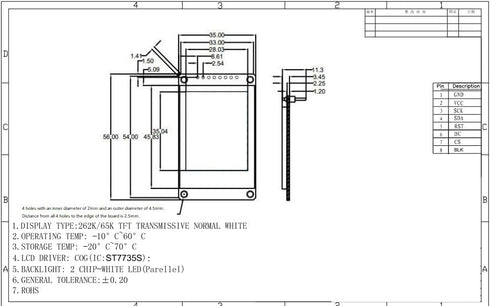 GODIYMODULES 1.8 inch 128x160 ST7735S 3.3V Full Color SPI Full Color TFT LCD Display Module Replace OLED Power Supply