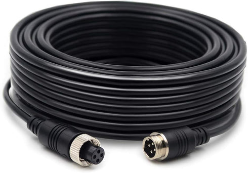 17FT / 5m Backup Camera Cable, 4-pin Aviation Video Extension Cable for Car Video System