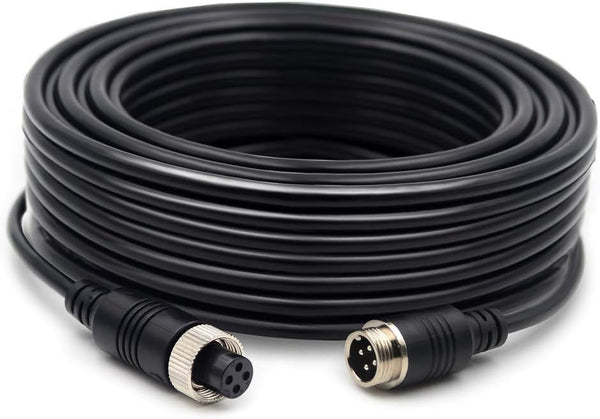 17FT / 5m Backup Camera Cable, 4-pin Aviation Video Extension Cable for Car Video System
