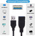 chenyang USB 3.0 Extension Cable, USB 3.0 Type A Male to Female Data Transfer Extension Cable 20cm