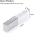 Laak 8GB 3.0 New Crystal Transparent Rectangle Genuine USB Flash Drive Wedding Gift Pendrive,Silver