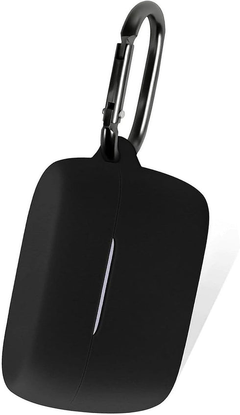 Geiomoo Silicone Carrying Case - Compatible with Jabra Elite 4 Active, Portable Scratch Shock Resistant Cover, Black-1