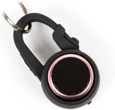 Small Clip-On Holder Carabiner, Portable U Micro Speaker Fit, Travel-Friendly, Black, Water Resistant, Durable (Speaker
