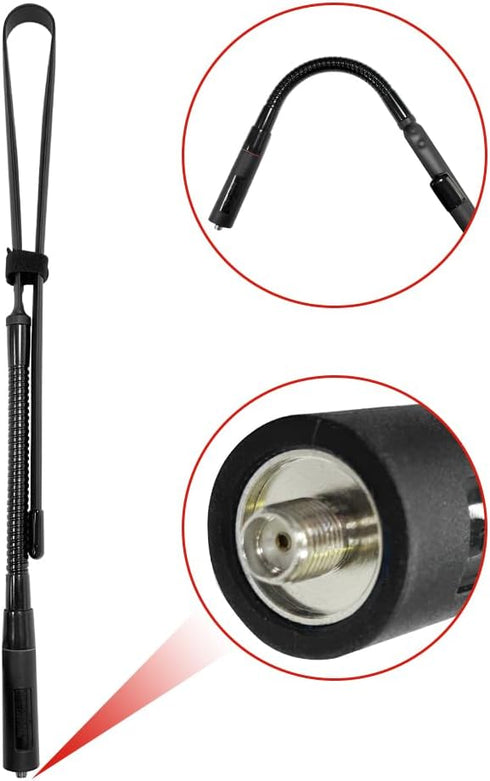 JoyRole Ra79 UV-5R BF-F8HP UV-82 Walkie Talkie Tactical Antenna SMA-Female Dual Band VHF/UHF Ham Radio Antenna for FAHP