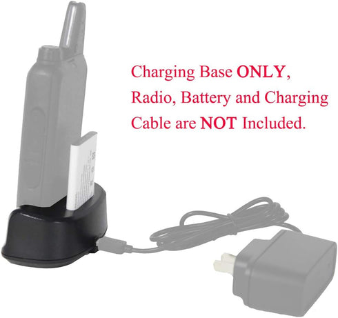 WLN KD-C1 Charger Base for Luiton LT-316 Retevis RT22 Zastone X6 Walkie Talkie 4 Pack (Without USB Cable)