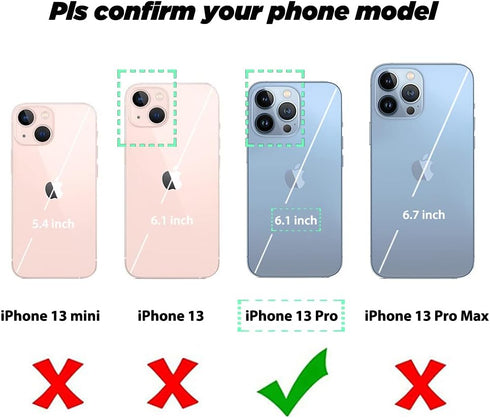 uCOLOR Compatible with iPhone 13 Pro Wallet Case with Card Holder Slots, Marble Flip Leather RFID Kickstand Cover