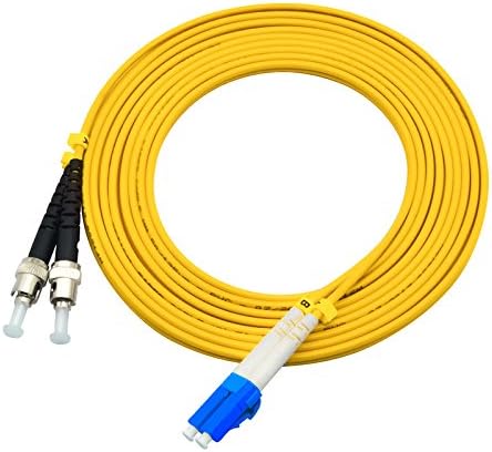 2 Meters 6ft LC to ST Duplex 9/125 Single-Mode Fiber Optic Cable Jumper Optical Patch Cord