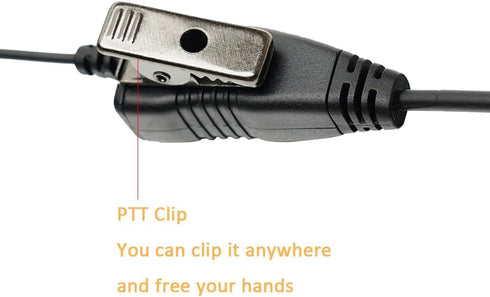 C Shape Headset Earpiece Mic with PTT for Motorola XPR3000 XPR3000E XPR3300 XPR3500 Walkie Talkie