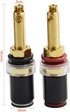 BNKENX Banana Plug Socket Connector Speaker Binding Post Audiophile Gold Plated Pure Copper Amplifier Speaker Terminal Connector Banana Jack Sound Audio Connector Adapter Audio Video Cable Plugs by BEKER