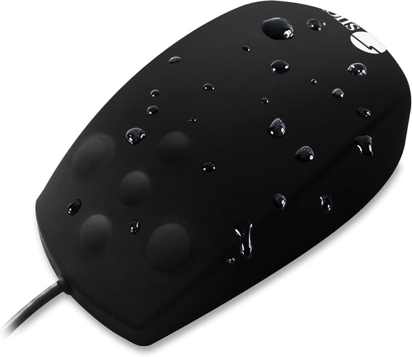 SIIG Wired Computer Waterproof Mouse, USB Mouse, IP68 Waterproof Silicone Mouse for PC or Laptop (JK-US0S11-S1)