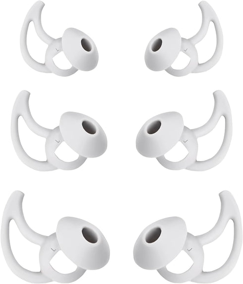 Earbud Replacement Tips, Silicone Caps Compatible with Bose Quietcomfort and Sport Headphones (3 Pairs S M L)