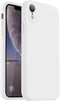 Vooii iPhone XR Case, Upgraded Liquid Silicone with Square Edges and Camera Protection - White