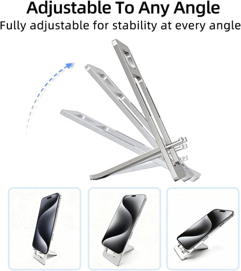 JYWYBF Durable Aluminum Phone Holder with Bottle Opener, Flat iPhone Stand for Desk, Cell Phone Stand for Travel