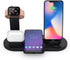 6-in-1 Wireless Charger, Portable Charging Station for Multiple Devices, 15W Fast Charging Pad for Phones, Earbuds, and