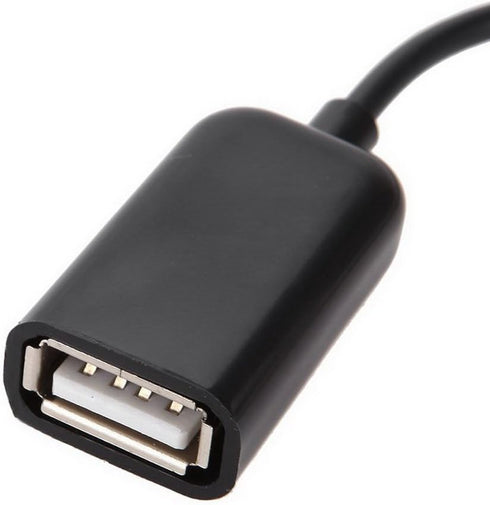 Micro USB to USB Female Adapter Cable for OTG Devices & Power Charging - Compatible with Various Models