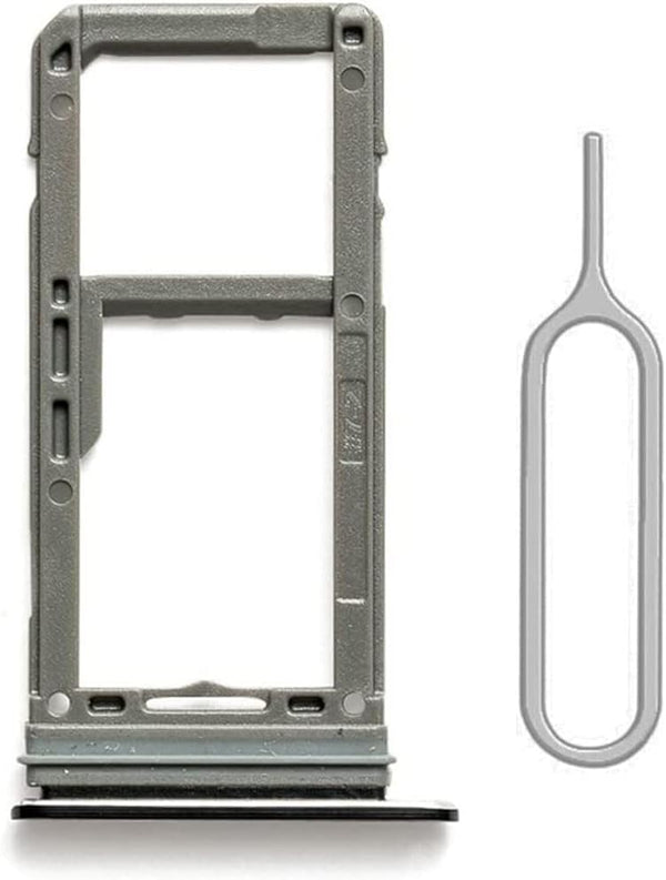 SIM Card Tray Holder Replacement for Samsung Galaxy S8 and S8 Plus, Black Waterproof Rubber Ring and Eject Pin