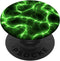 PopSockets PopGrip: Green Lightning Abstract Textures Gift for Phones & Tablets, Standard PopGrip, Clear
