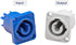 Powercon Connector Input and Output 2 Set, Suitable for Nac3fca Power Connector Plug, Female Jack to Male Powercon