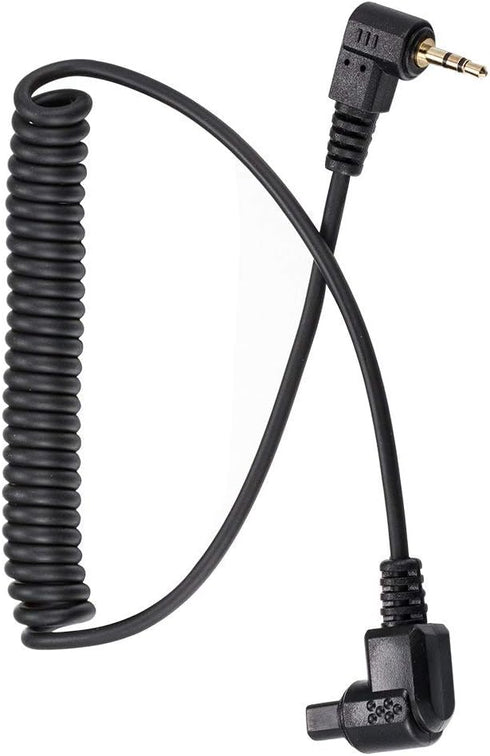 2.5mm-C3 Camera Remote Control Shutter Release Cable Cord for Canon EOS 6D Mark II, 5D Mark IV III II, 5DS 5DR, 7D Mark II, 1D X Mark II, 1D, 1DS Mark II, III, Mark III, IV/1DC 1DX D60 5D 7D Series